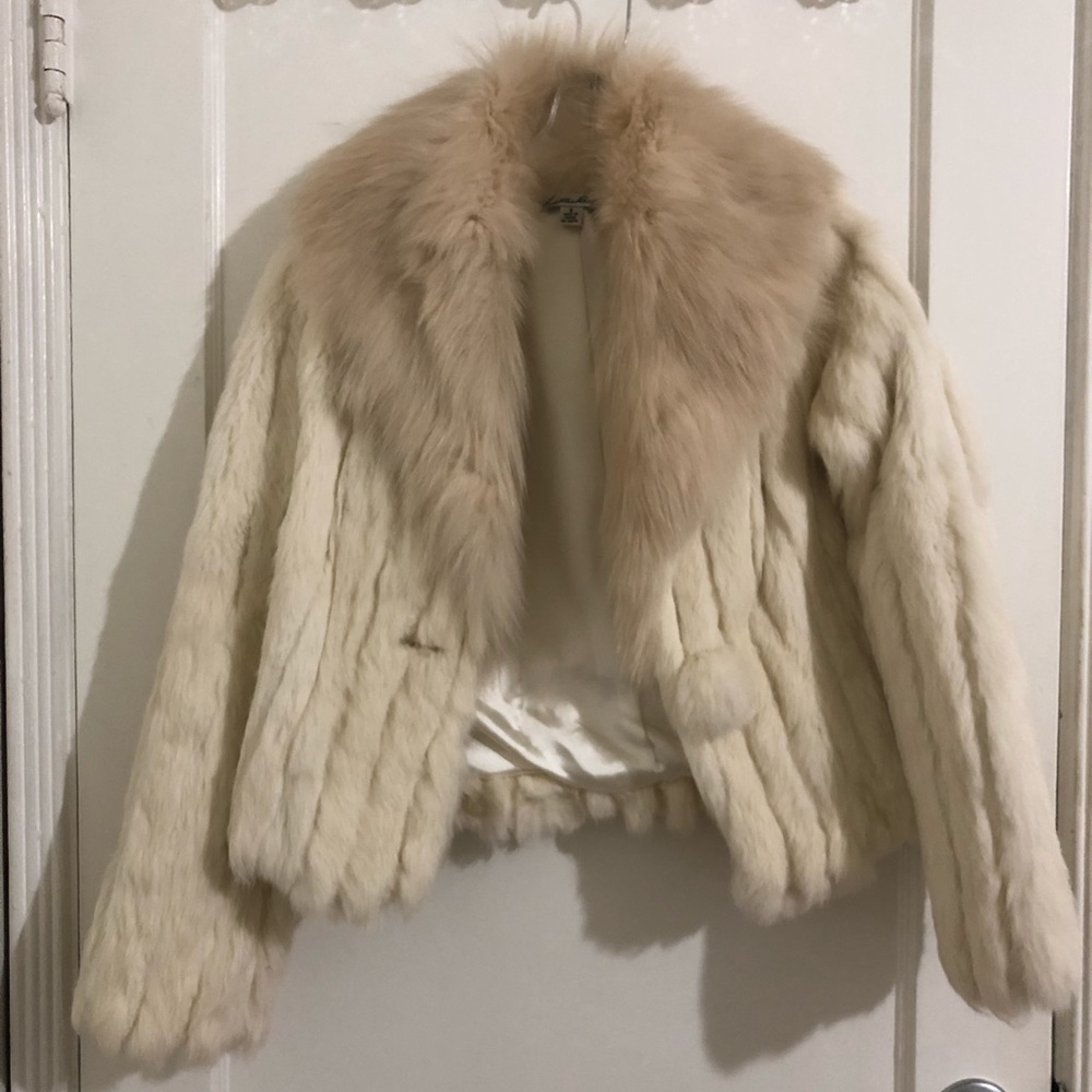 ****SOLD****Lillie Rubin Fur Jacket Ivory Small